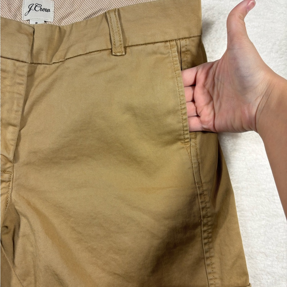 J Crew High Waist Stretch Chino Shorts Size 8 NWT - Picture 2 of 8